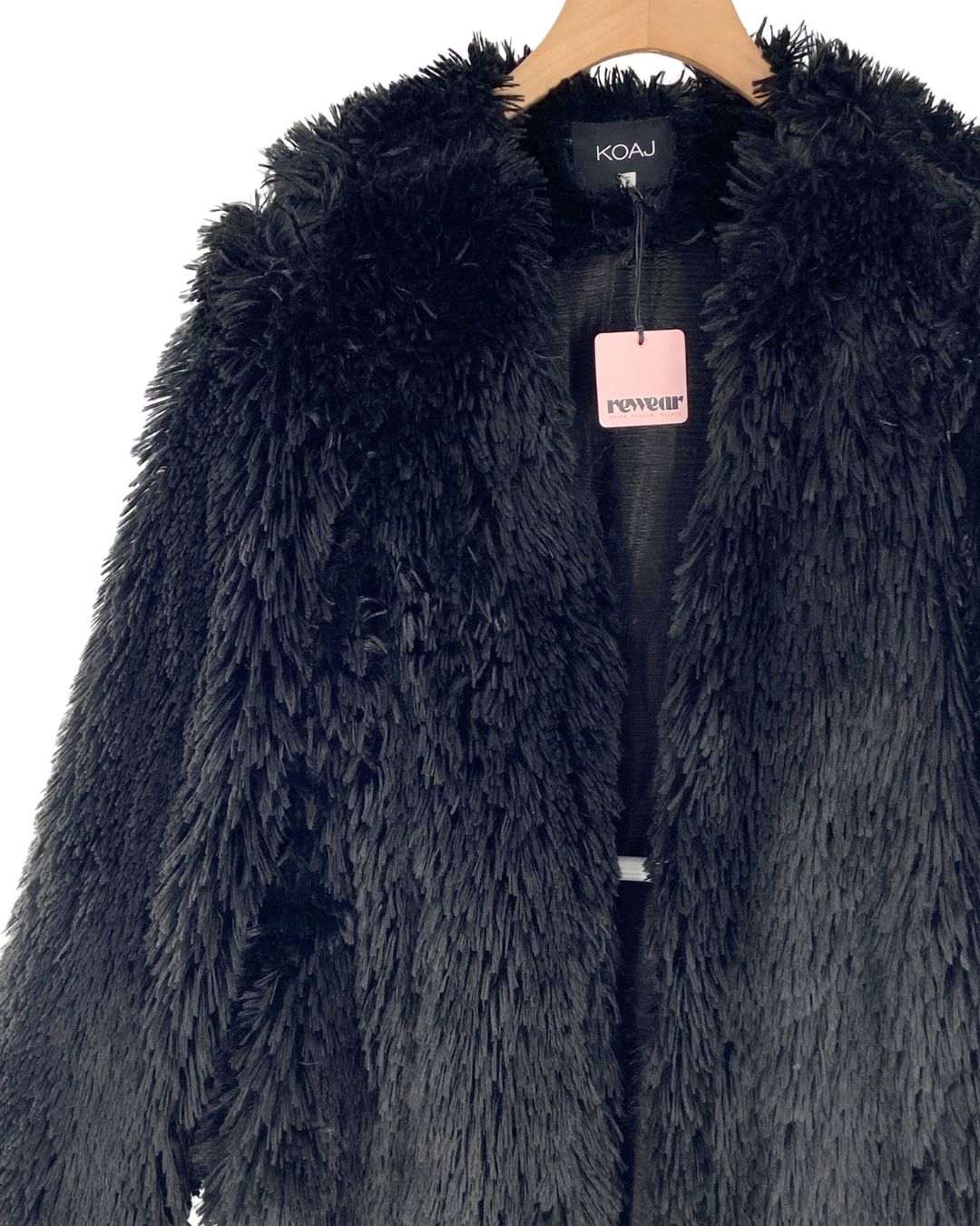 Chaqueta abierta afelpada