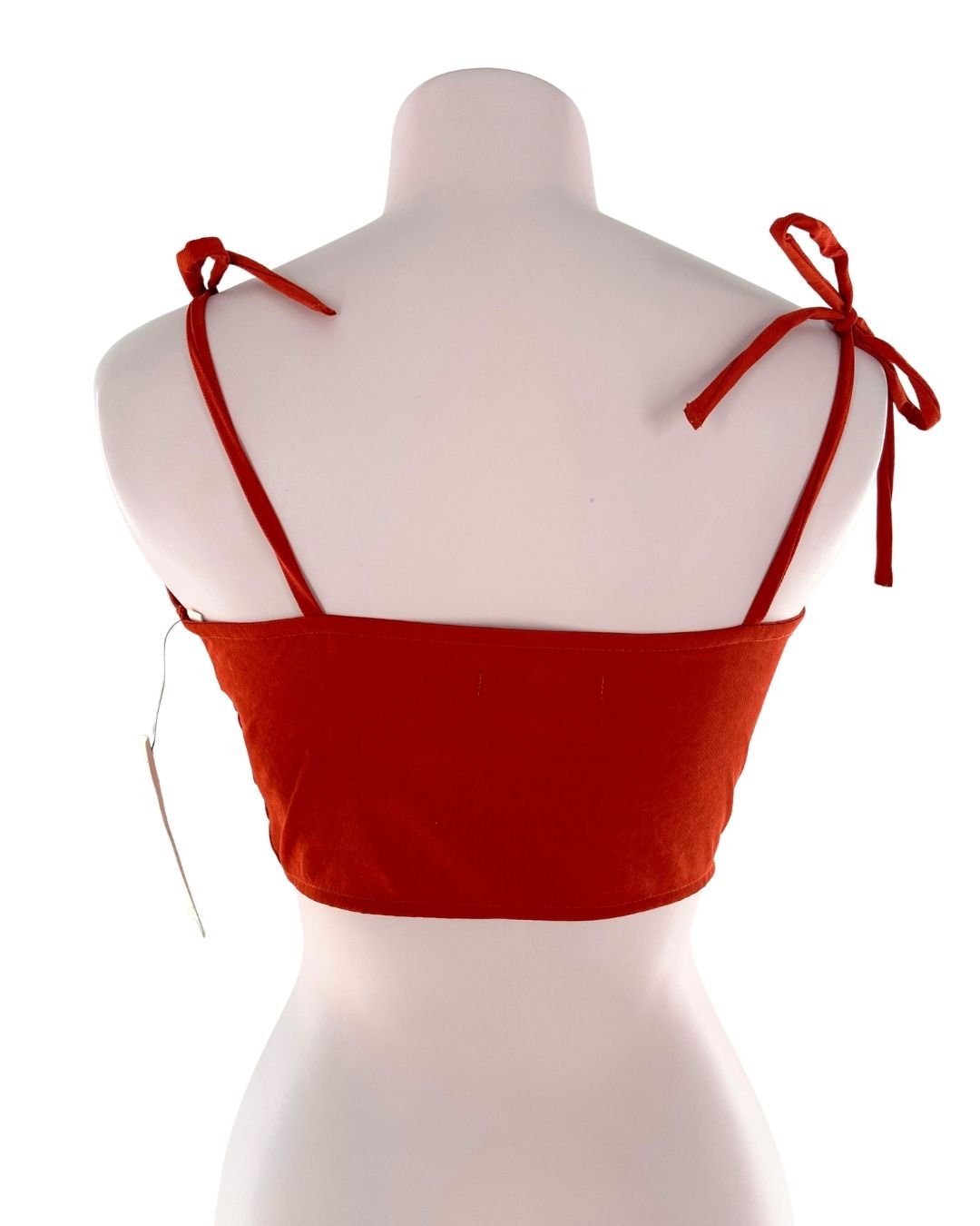 Crop top de tiras anudado