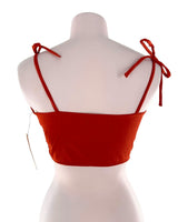 Crop top de tiras anudado