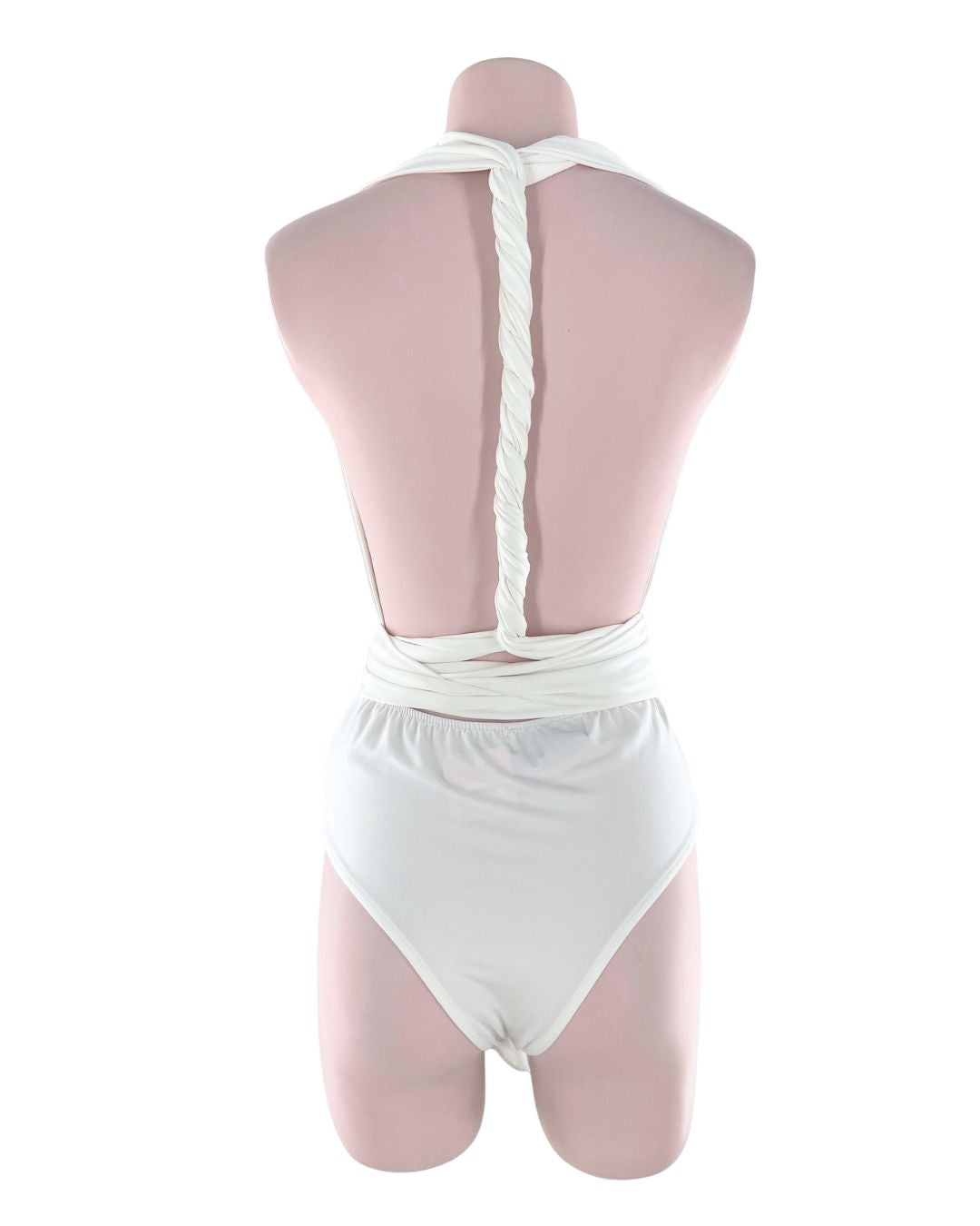 Body licrado de tiras anudadas