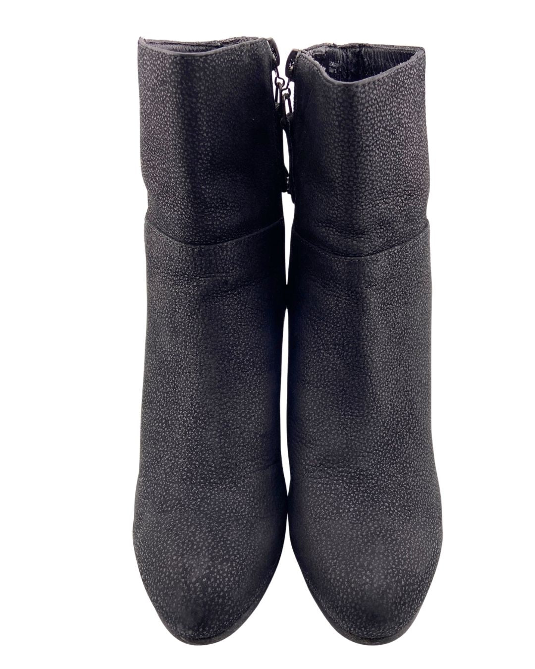 Botines de tacon en cuero