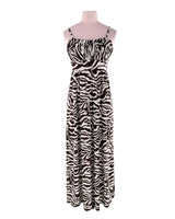 Maxi vestido licrado de tiras