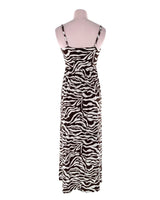 Maxi vestido licrado de tiras