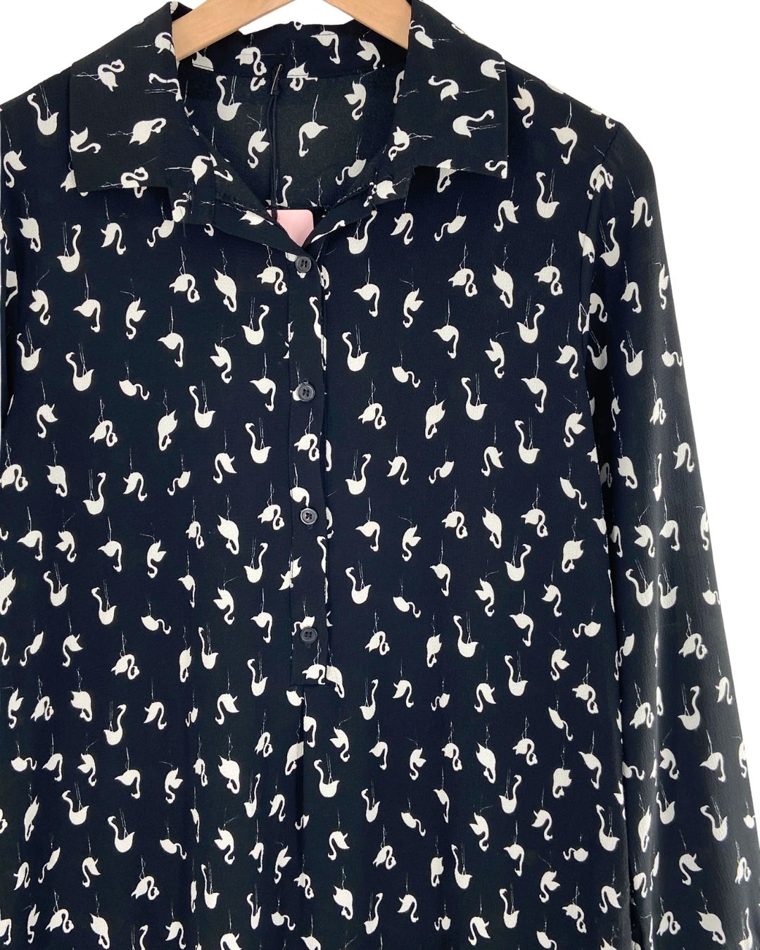 Camisa con textura print