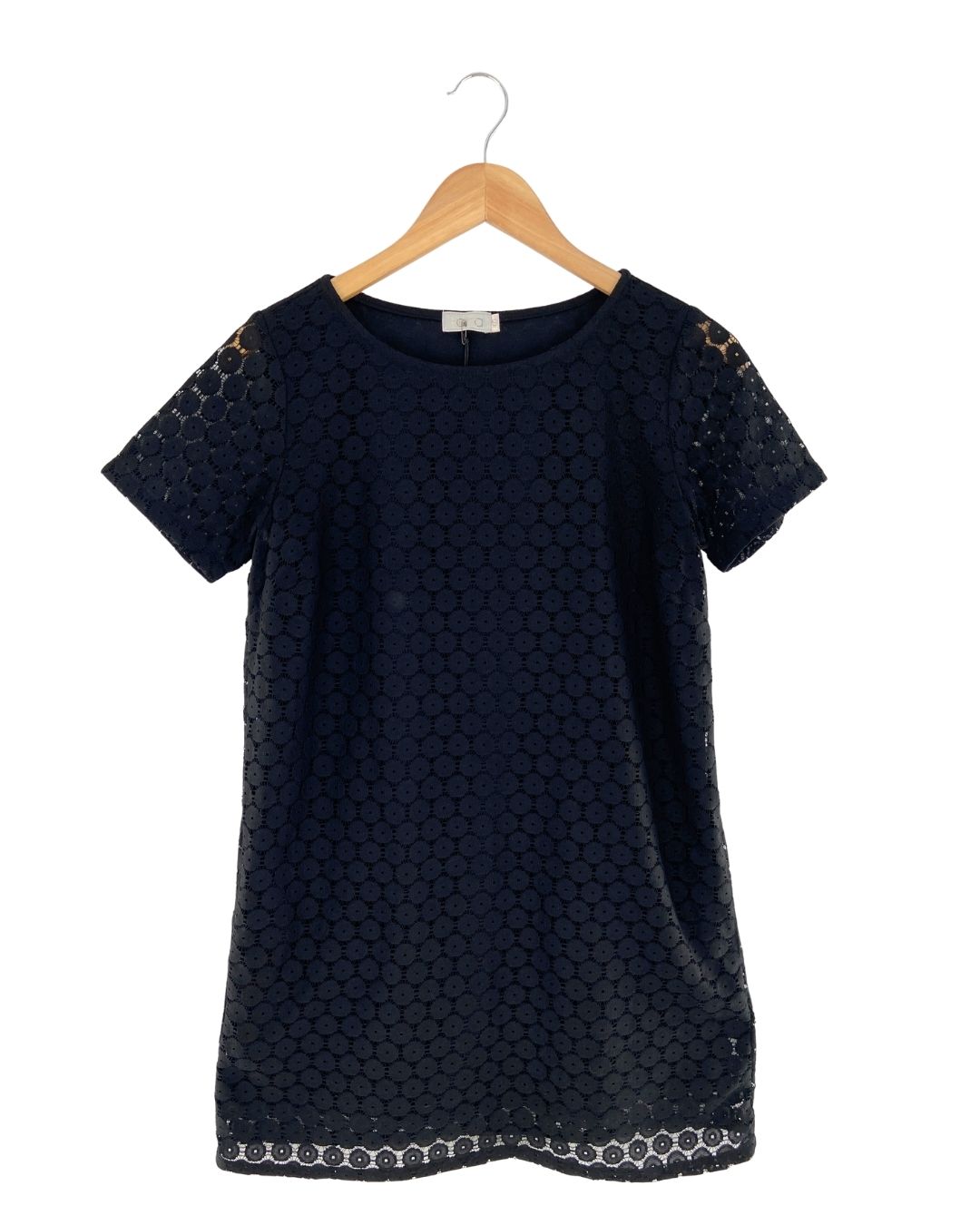 Vestido mini manga corta