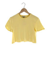 Camiseta crop manga corta
