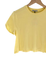 Camiseta crop manga corta