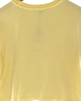 Camiseta crop manga corta