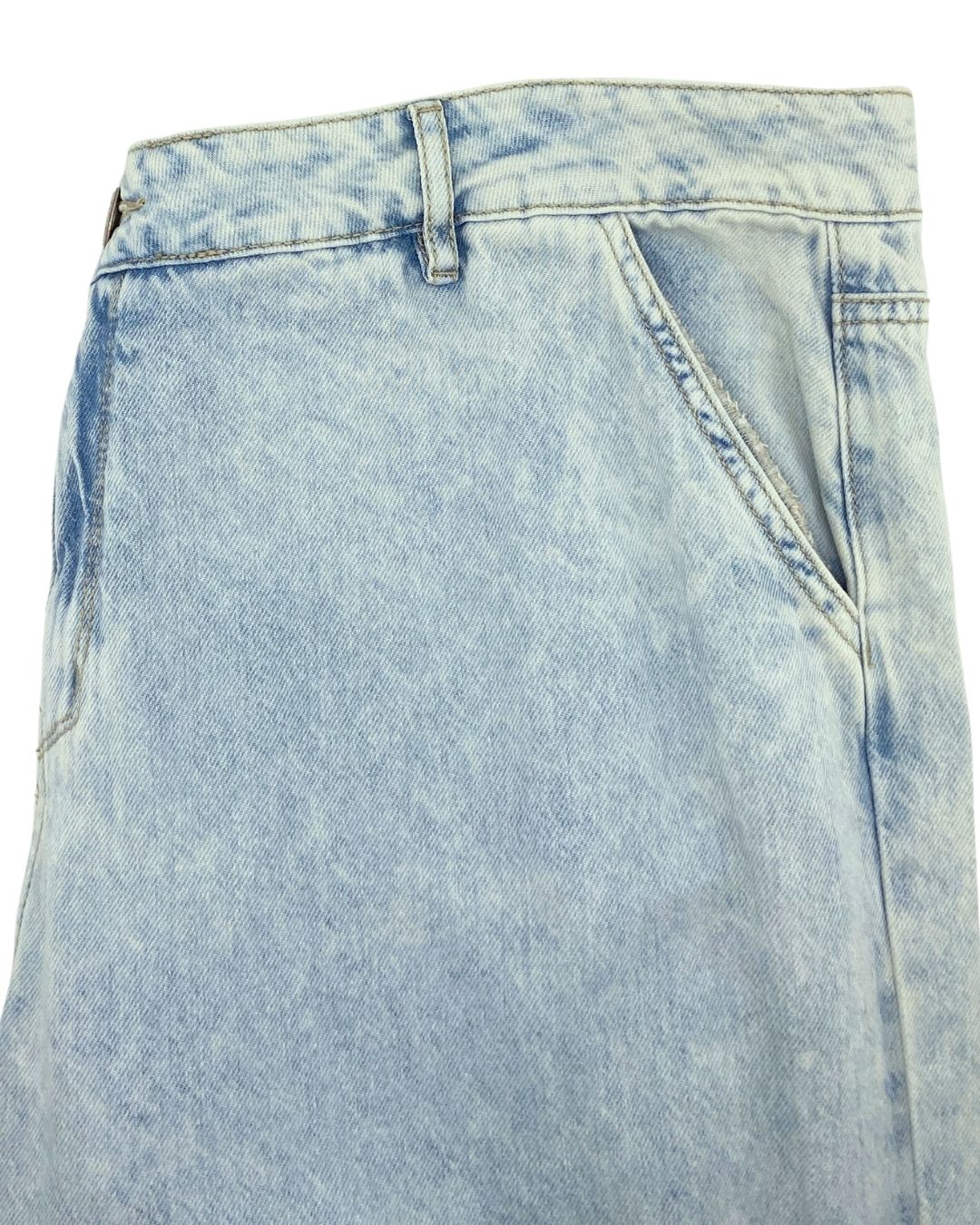 Jean rigido cargo efecto wash