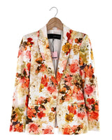 Blazer delgado con textura