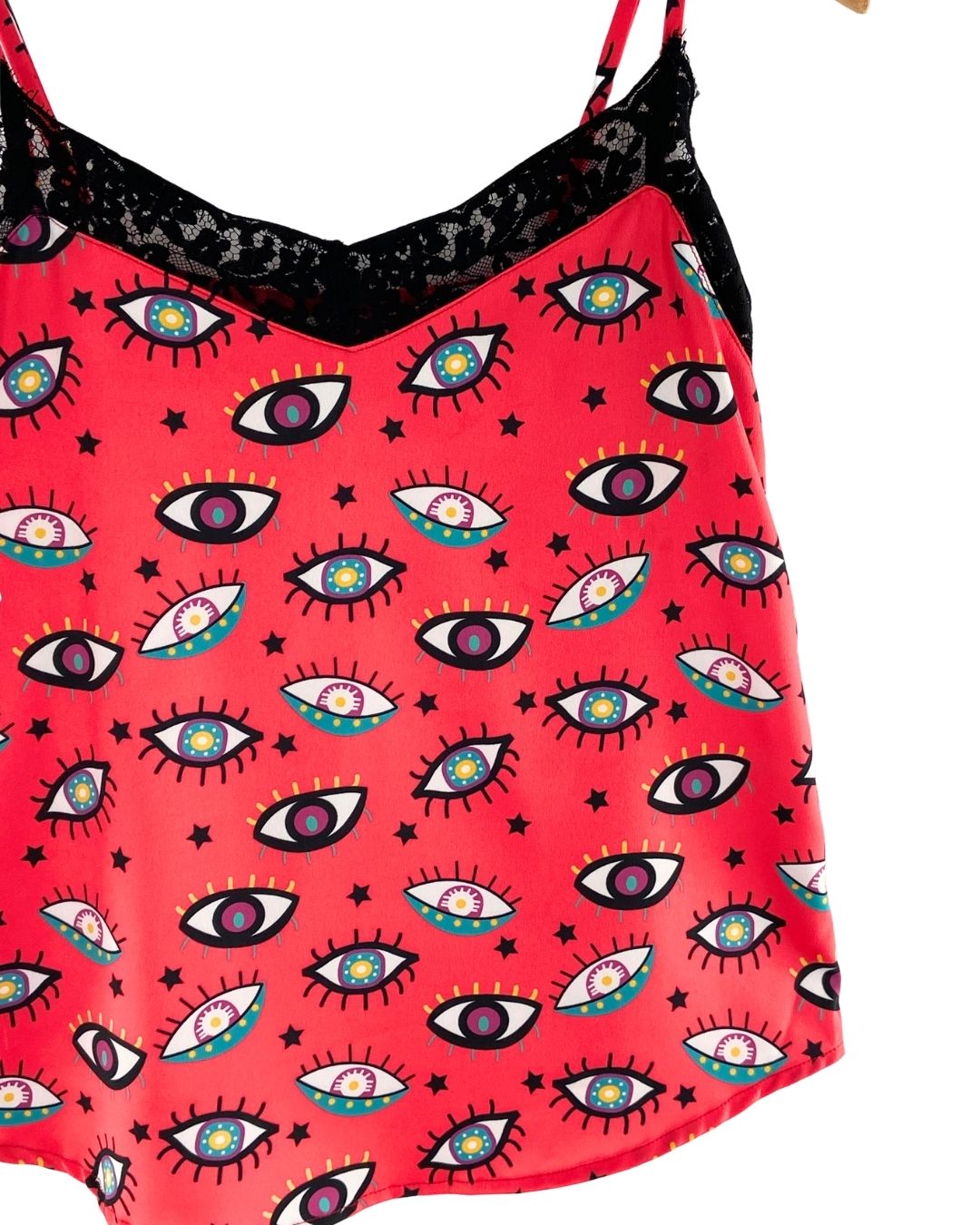 Blusa de tiras print ojos