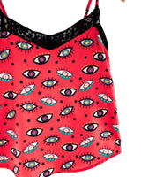 Blusa de tiras print ojos