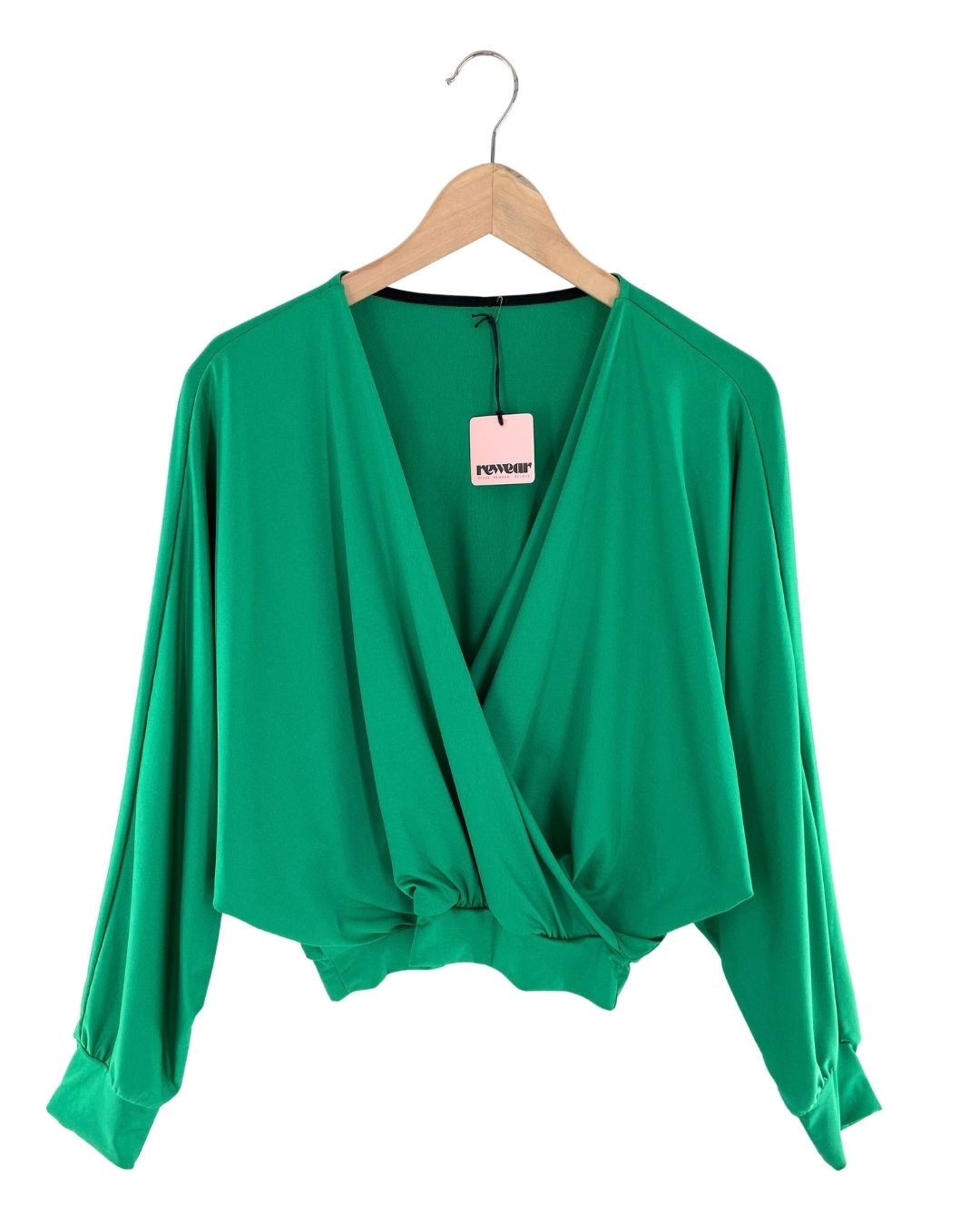 Blusa cruzada manga mariposa