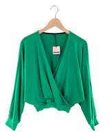 Blusa cruzada manga mariposa