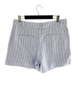 Short mini a rayas bordado