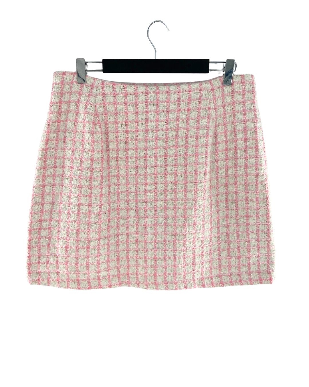 Falda mini en tweed diseño
