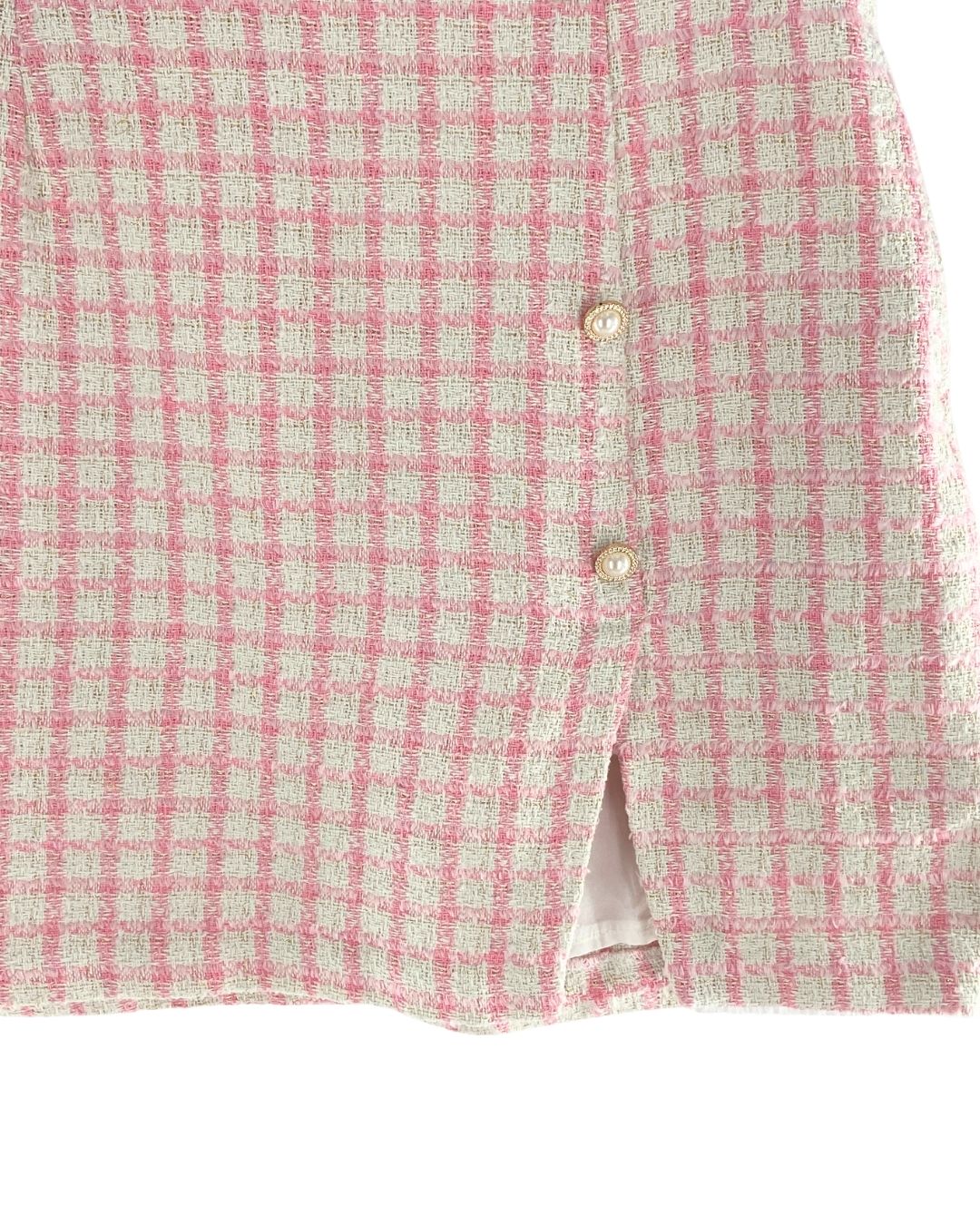 Falda mini en tweed diseño
