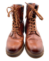 Botas en cuero  de cordon
