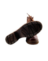 Botas en cuero  de cordon
