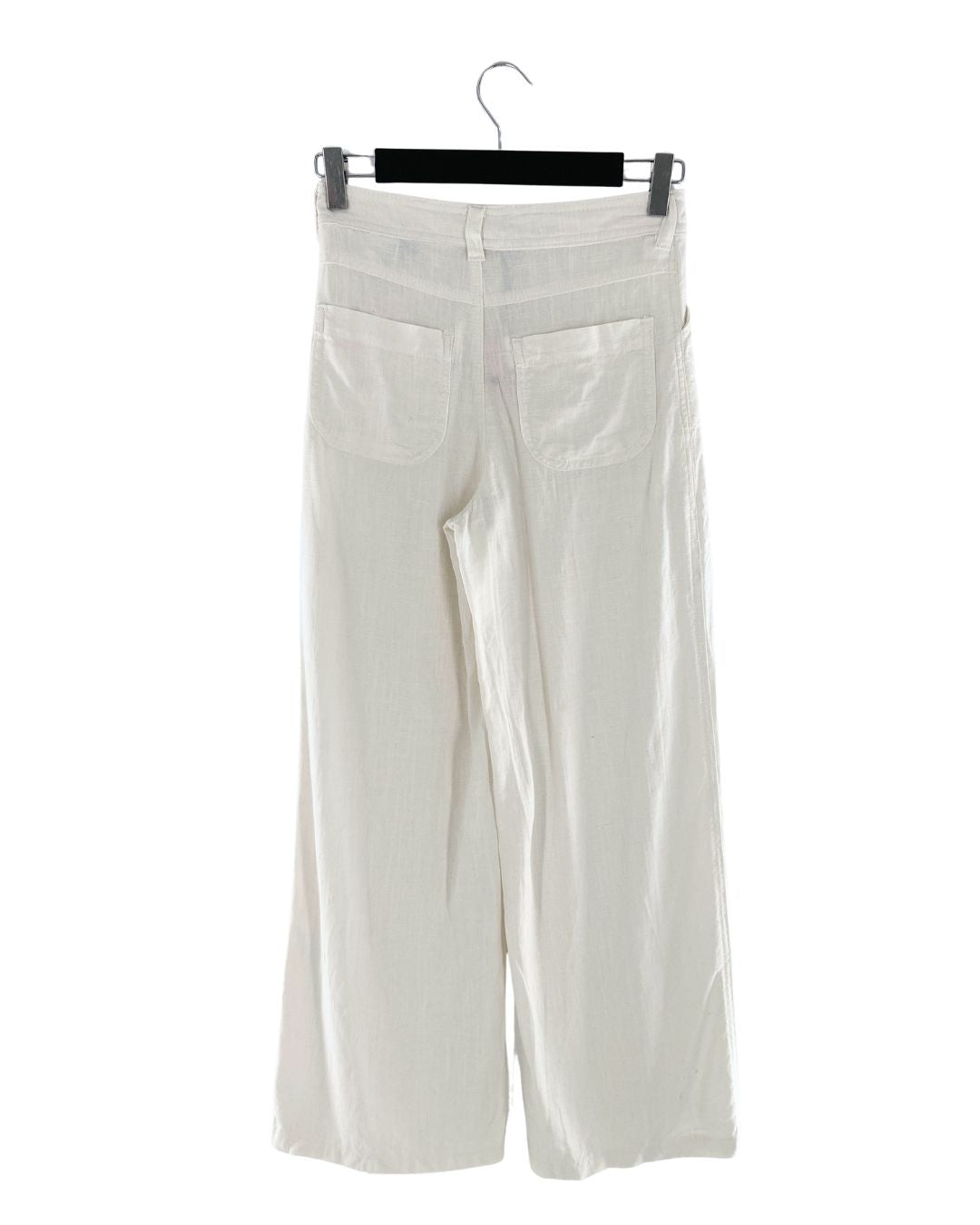 Pantalon straight con textura
