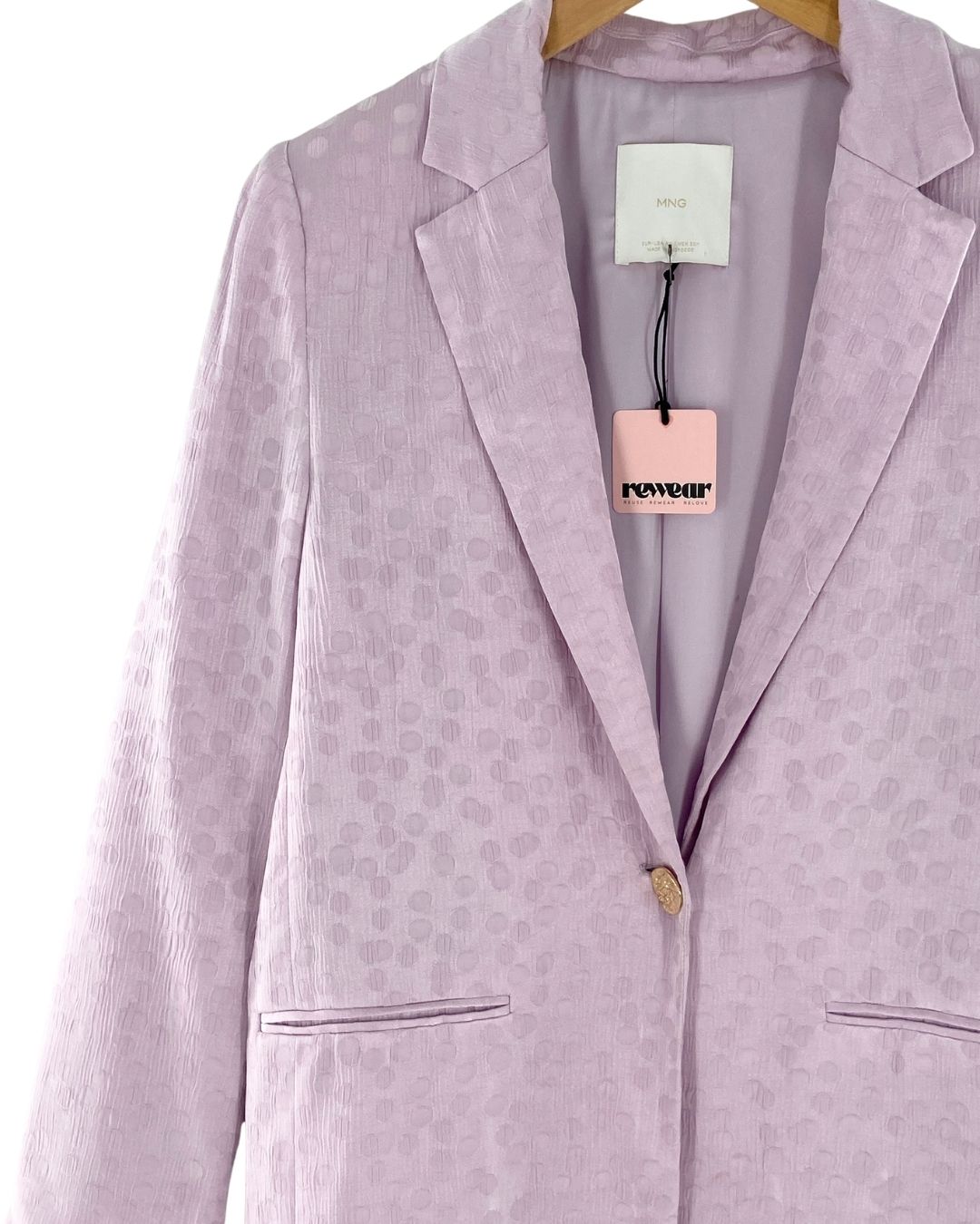 Blazer con textura y dots