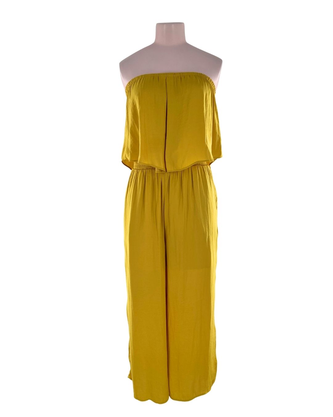 Enterizo strapless encauchado