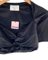 Blusa crop anudada