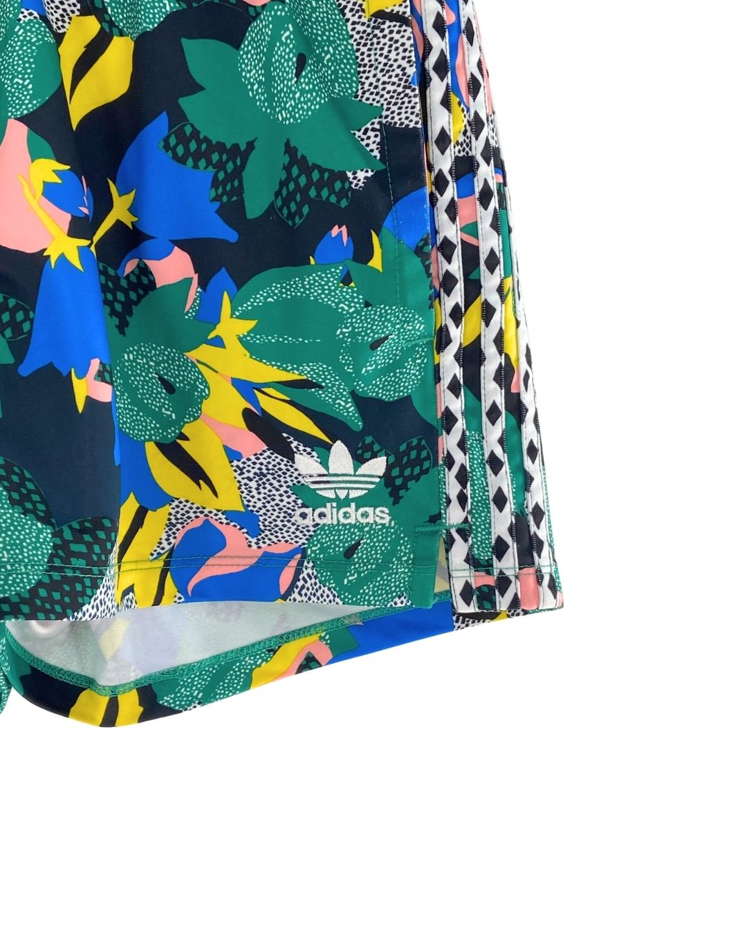 Short mini print flores