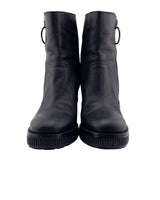 Botines de tacon en cuero