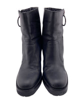Botines de tacon en cuero