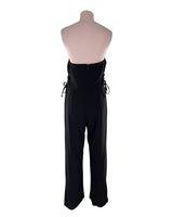 Enterizo strapless lace up