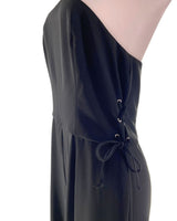 Enterizo strapless lace up
