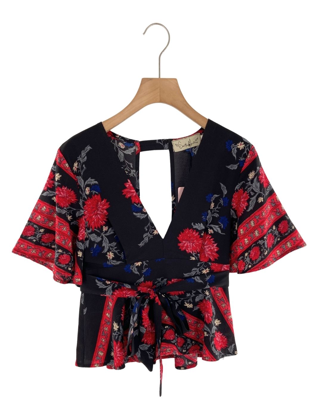 Blusa manga en vuelo print