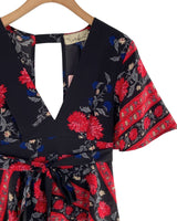 Blusa manga en vuelo print