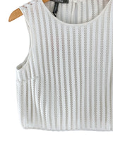 Blusa crop en mesh tejido
