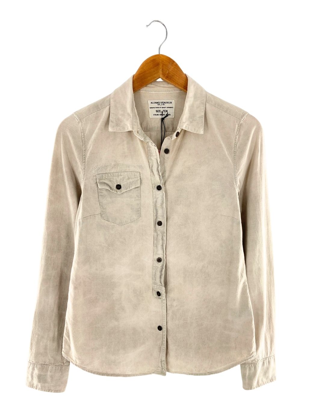 Camisa manga larga bolsillos