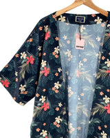Sobretodo abierto print flores