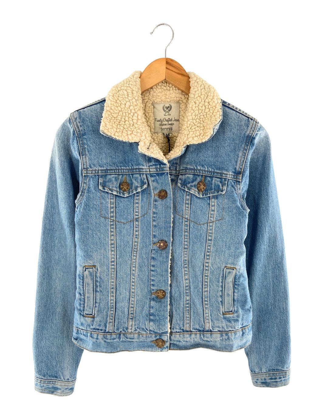 Chaqueta abotonada en denim