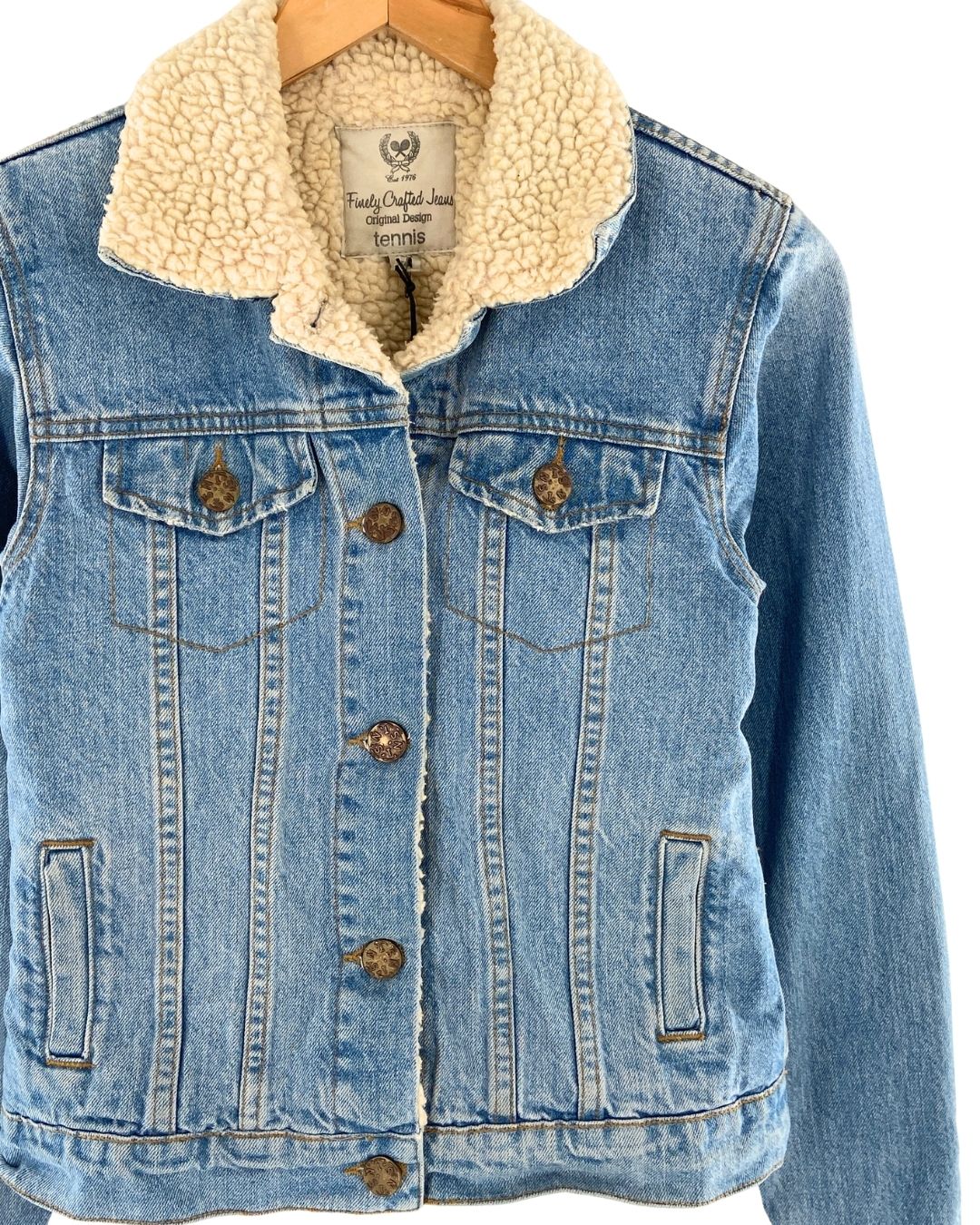 Chaqueta abotonada en denim