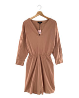 Vestido midi encauchado