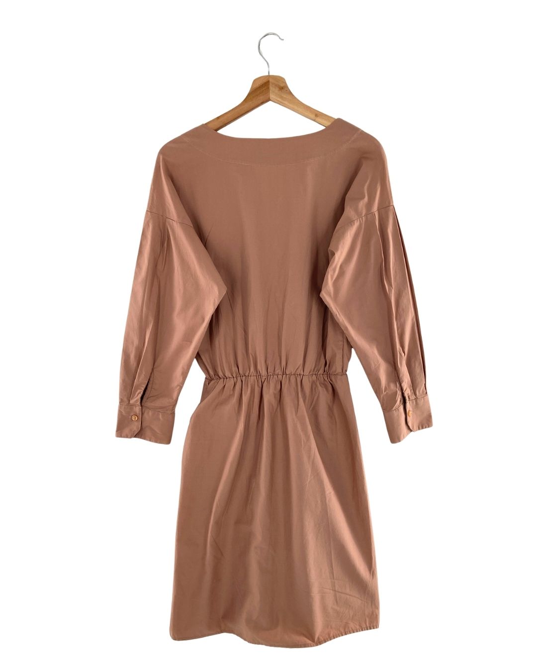 Vestido midi encauchado