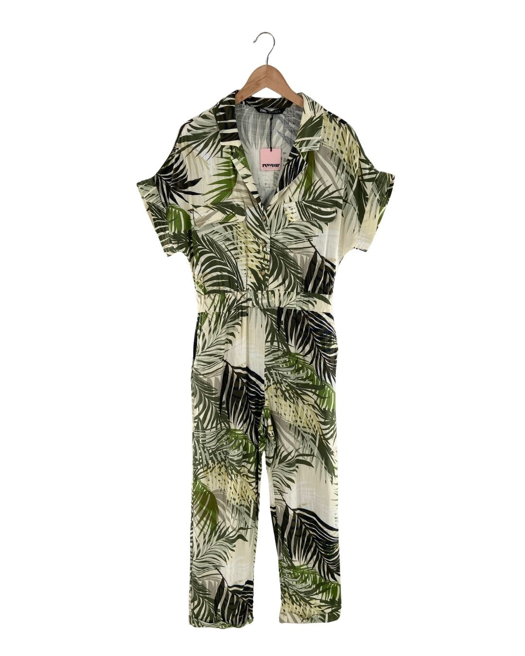 Maxi enterizo print hojas