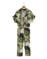 Maxi enterizo print hojas