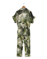 Maxi enterizo print hojas