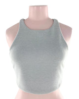 Crop top anudado con textura
