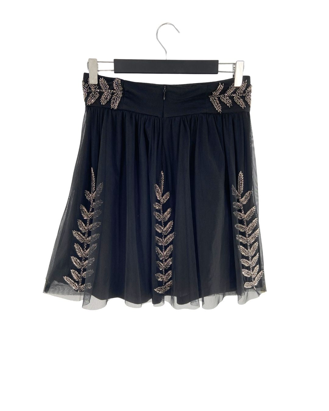 Falda midi en mesh