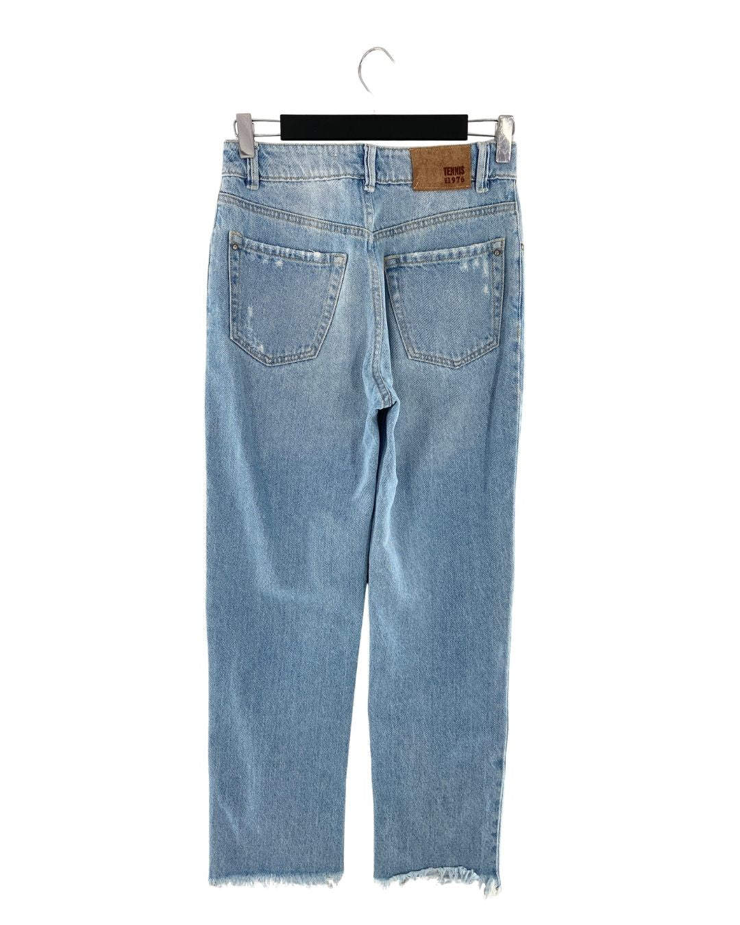 Mom jean rigido destroyed