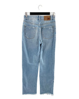 Mom jean rigido destroyed