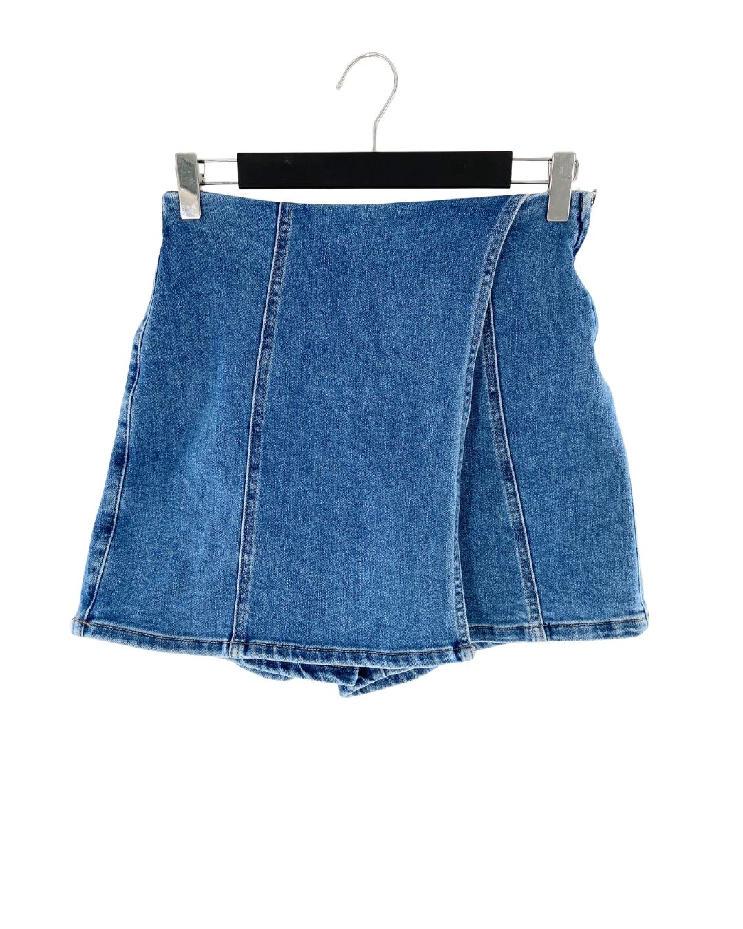 Skirt short en denim stretch