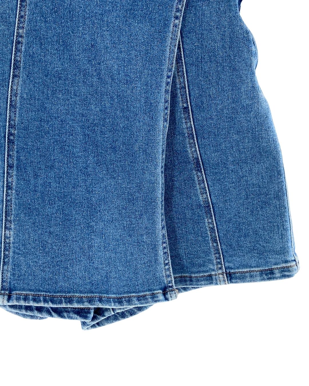 Skirt short en denim stretch